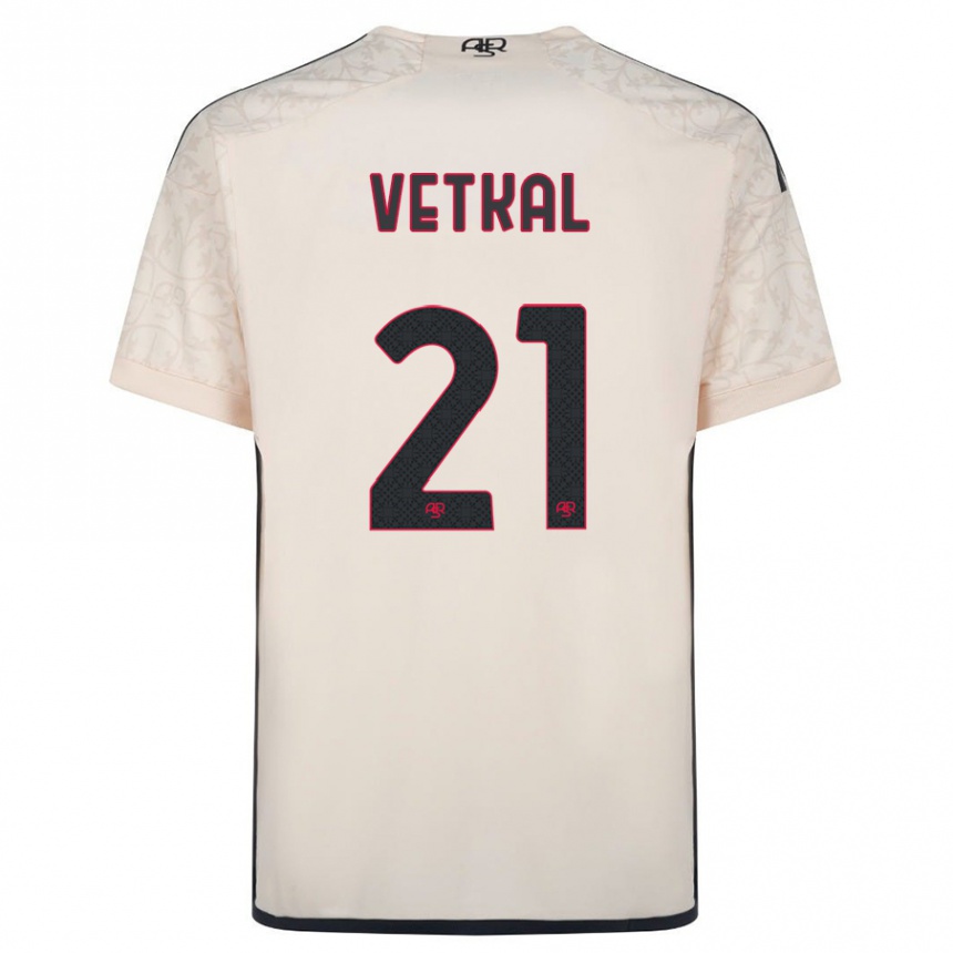 Niño Fútbol Camiseta Martin Vetkal #21 Blanquecino 2ª Equipación 2023/24 Perú