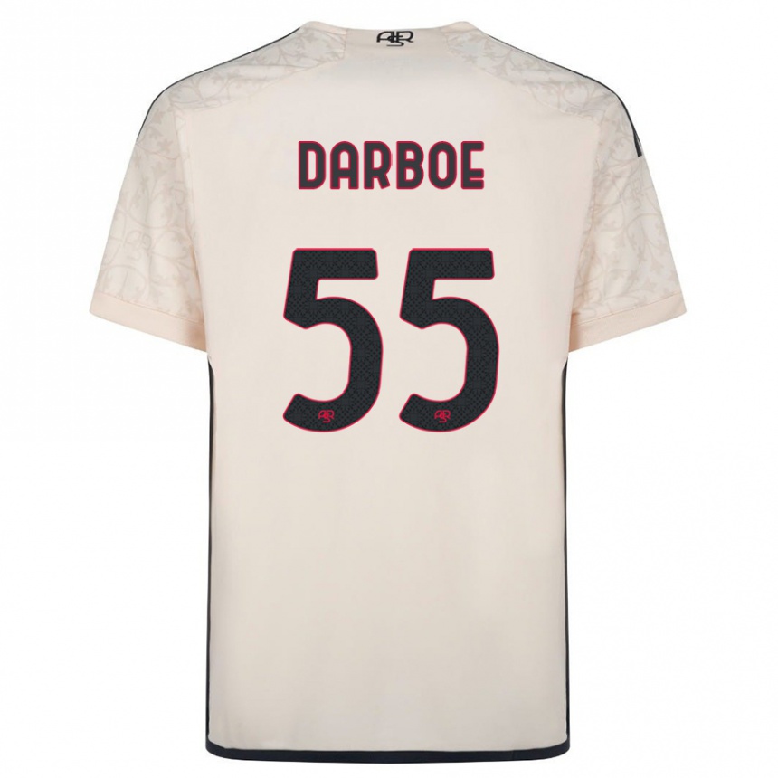 Niño Fútbol Camiseta Ebrima Darboe #55 Blanquecino 2ª Equipación 2023/24 Perú