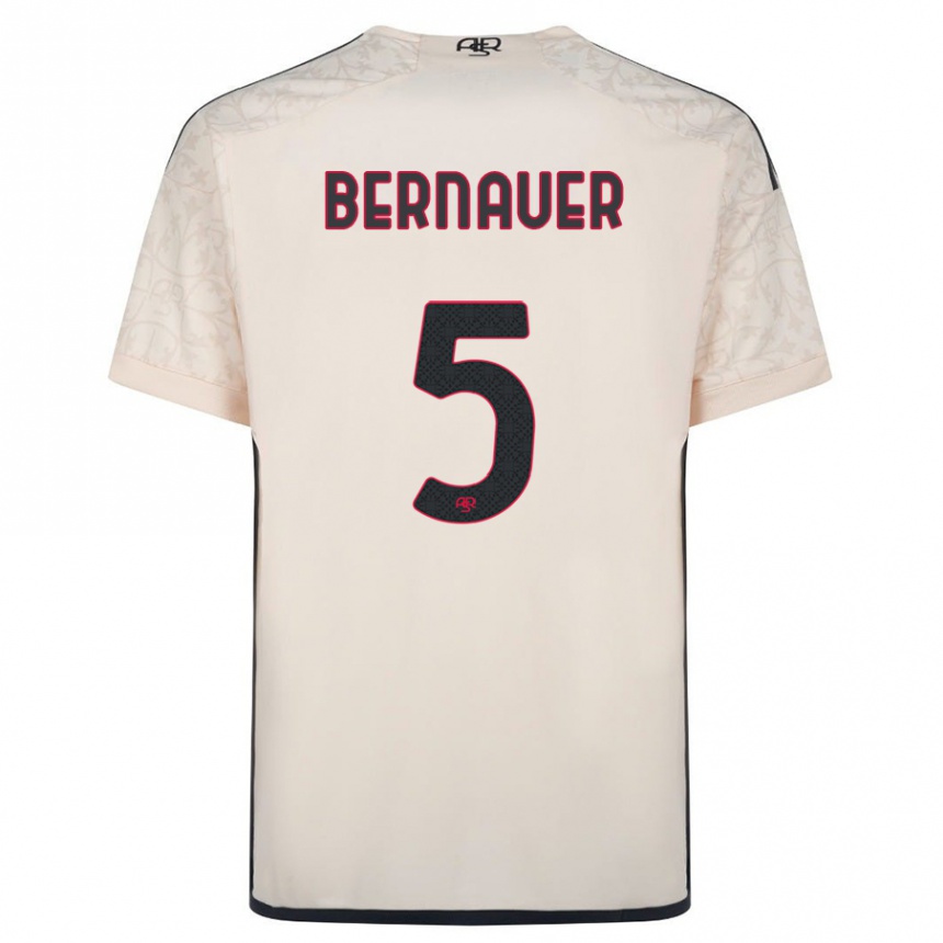 Niño Fútbol Camiseta Vanessa Bernauer #5 Blanquecino 2ª Equipación 2023/24 Perú