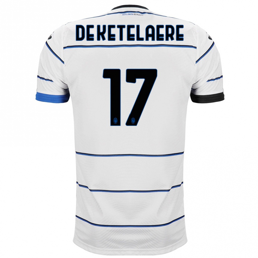 Niño Fútbol Camiseta Charles De Ketelaere #17 Blanco 2ª Equipación 2023/24 Perú