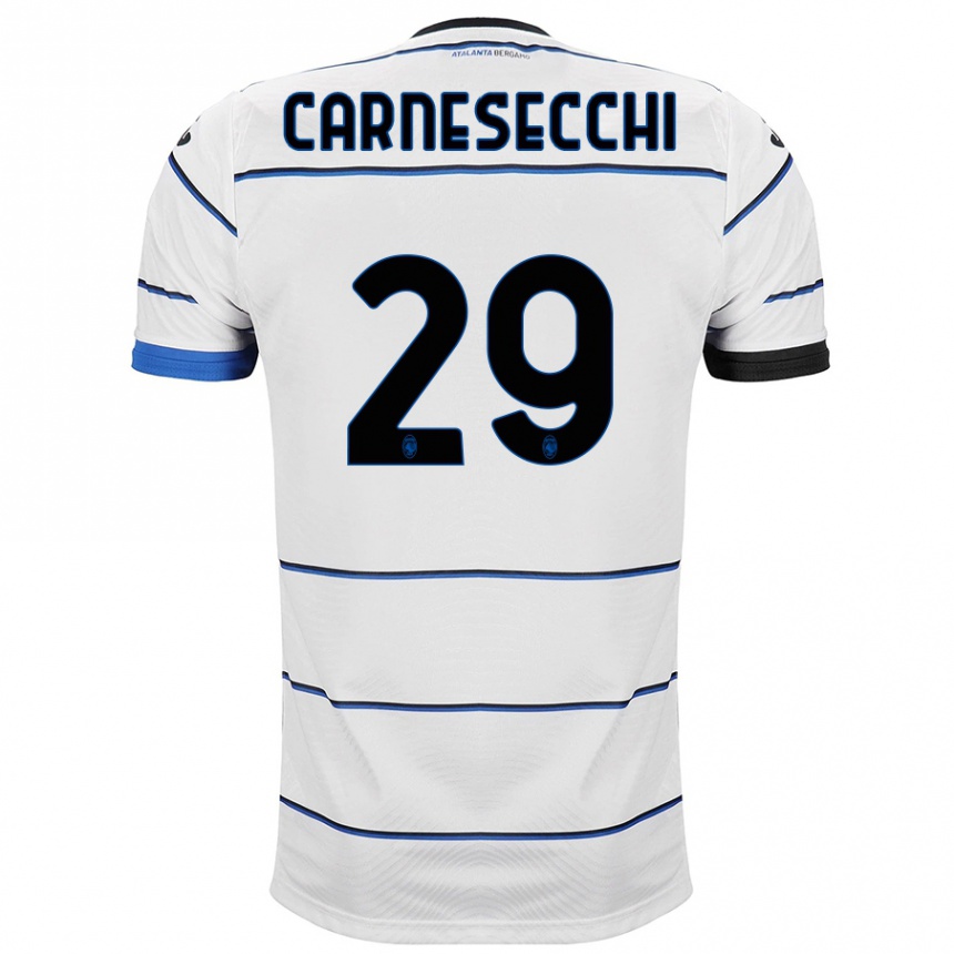 Niño Fútbol Camiseta Marco Carnesecchi #29 Blanco 2ª Equipación 2023/24 Perú