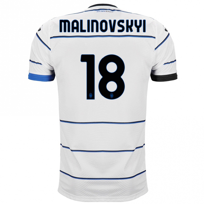 Niño Fútbol Camiseta Ruslan Malinovskyi #18 Blanco 2ª Equipación 2023/24 Perú