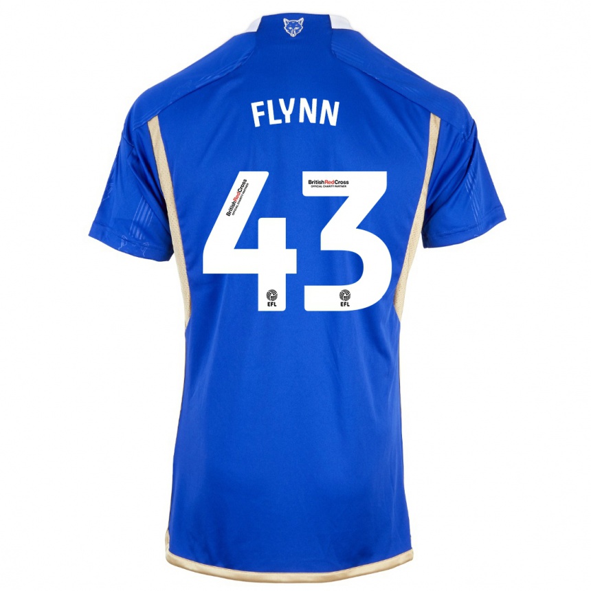 Hombre Fútbol Camiseta Shane Flynn #43 Azul Real 1ª Equipación 2023/24 Perú