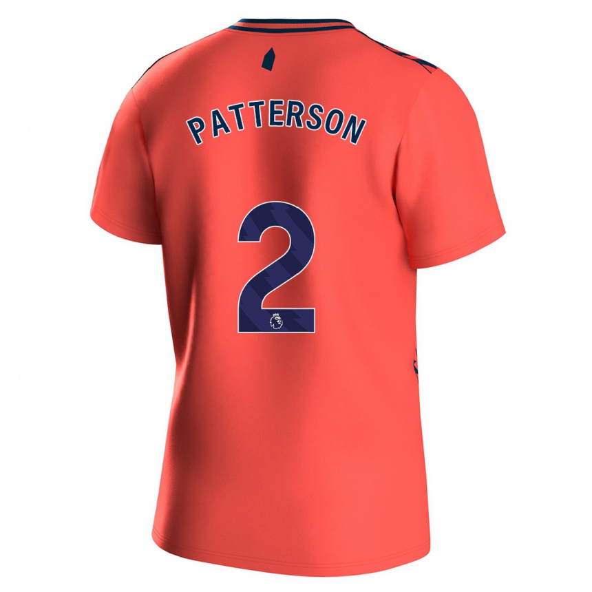 Hombre Fútbol Camiseta Nathan Patterson #2 Coralino 2ª Equipación 2023/24 Perú