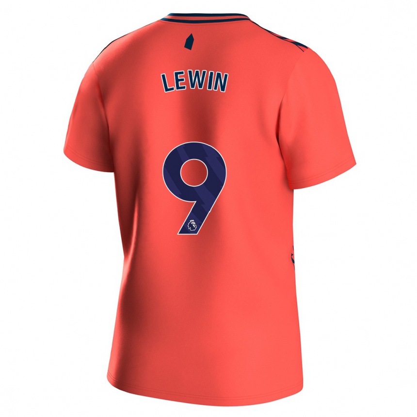 Hombre Fútbol Camiseta Dominic Calvert-Lewin #9 Coralino 2ª Equipación 2023/24 Perú