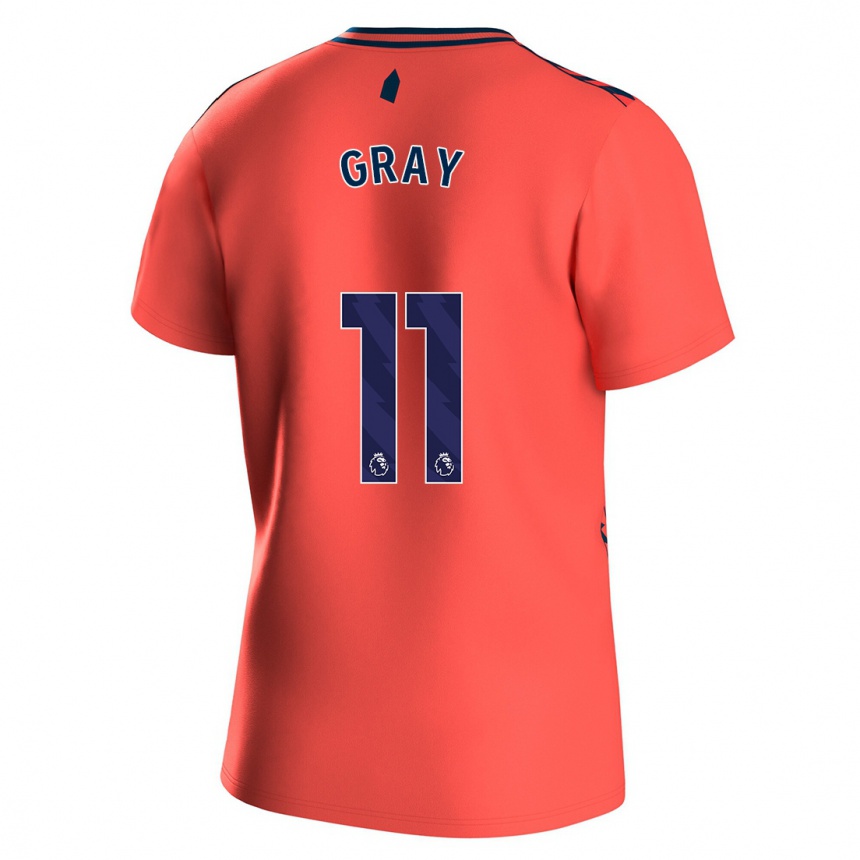 Hombre Fútbol Camiseta Demarai Gray #11 Coralino 2ª Equipación 2023/24 Perú