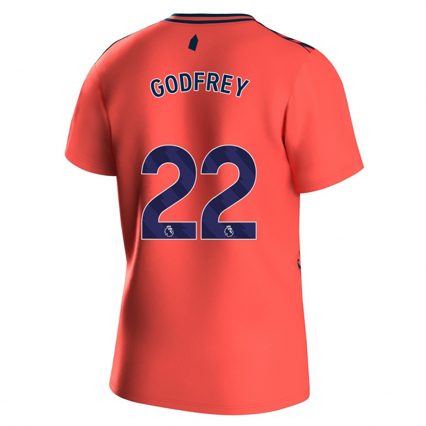 Hombre Fútbol Camiseta Ben Godfrey #22 Coralino 2ª Equipación 2023/24 Perú