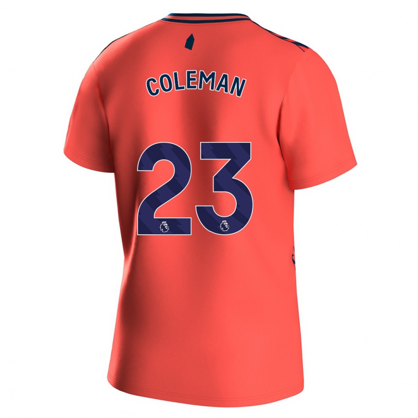 Hombre Fútbol Camiseta Seamus Coleman #23 Coralino 2ª Equipación 2023/24 Perú