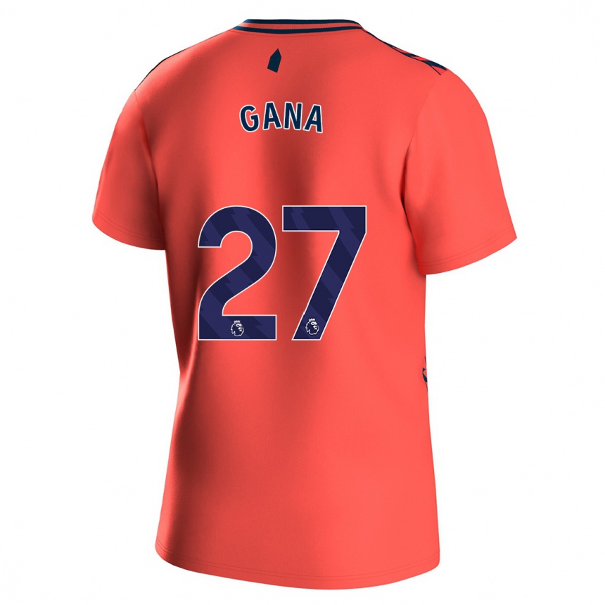 Hombre Fútbol Camiseta Idrissa Gueye #27 Coralino 2ª Equipación 2023/24 Perú