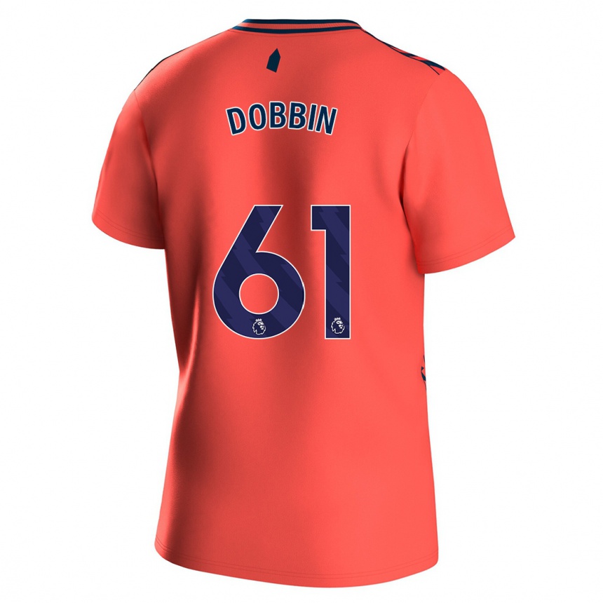 Hombre Fútbol Camiseta Lewis Dobbin #61 Coralino 2ª Equipación 2023/24 Perú