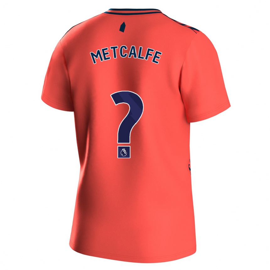 Hombre Fútbol Camiseta Jenson Metcalfe #0 Coralino 2ª Equipación 2023/24 Perú