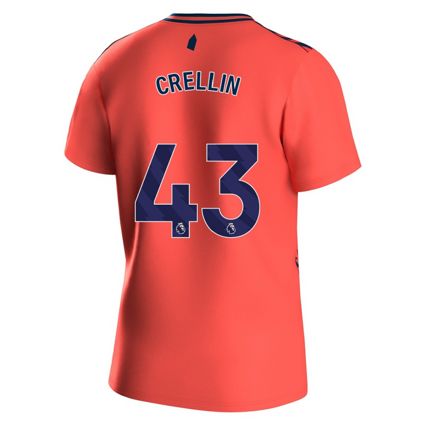 Hombre Fútbol Camiseta Billy Crellin #43 Coralino 2ª Equipación 2023/24 Perú