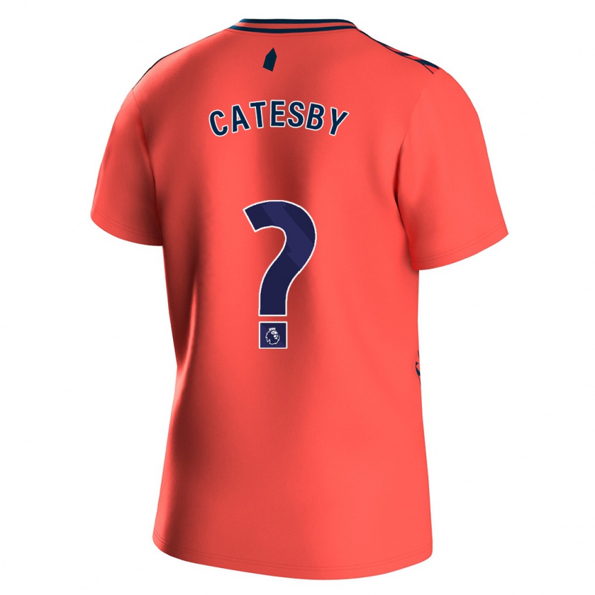 Hombre Fútbol Camiseta Joel Catesby #0 Coralino 2ª Equipación 2023/24 Perú