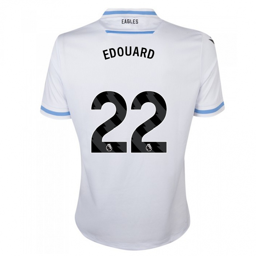 Hombre Fútbol Camiseta Odsonne Edouard #22 Blanco 2ª Equipación 2023/24 Perú