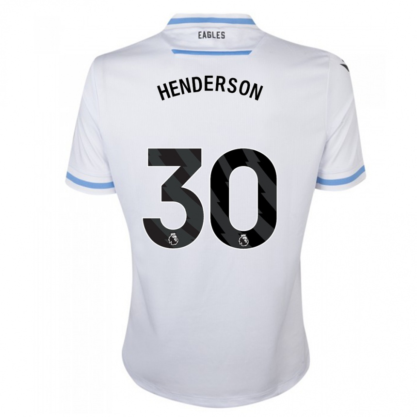 Hombre Fútbol Camiseta Dean Henderson #30 Blanco 2ª Equipación 2023/24 Perú