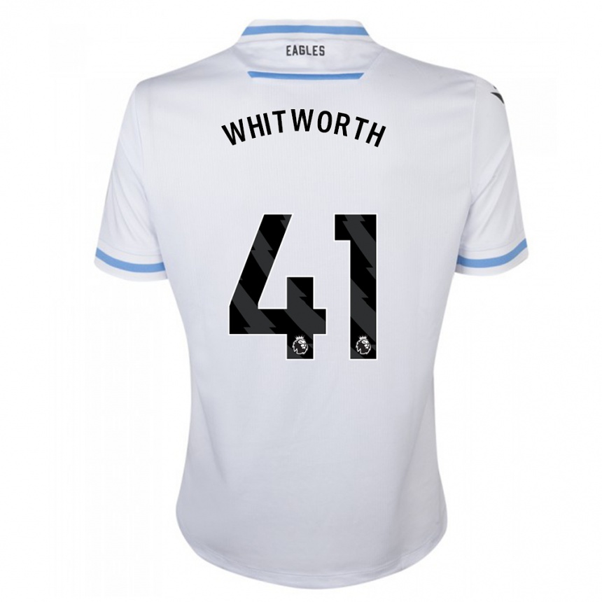 Hombre Fútbol Camiseta Joe Whitworth #41 Blanco 2ª Equipación 2023/24 Perú