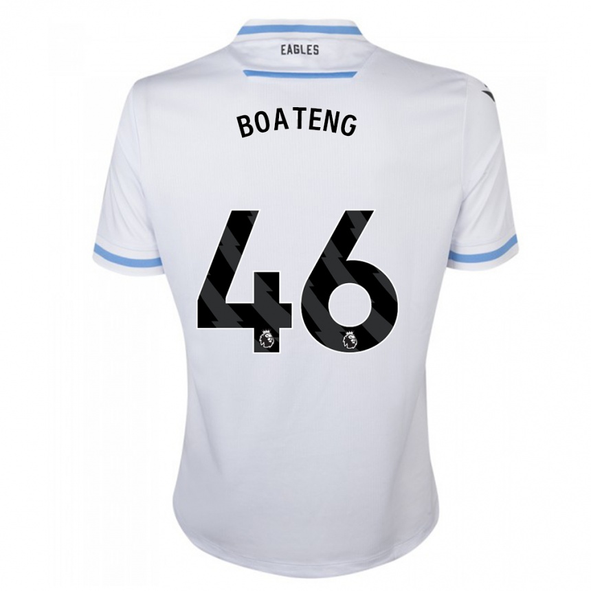 Hombre Fútbol Camiseta Malachi Boateng #46 Blanco 2ª Equipación 2023/24 Perú