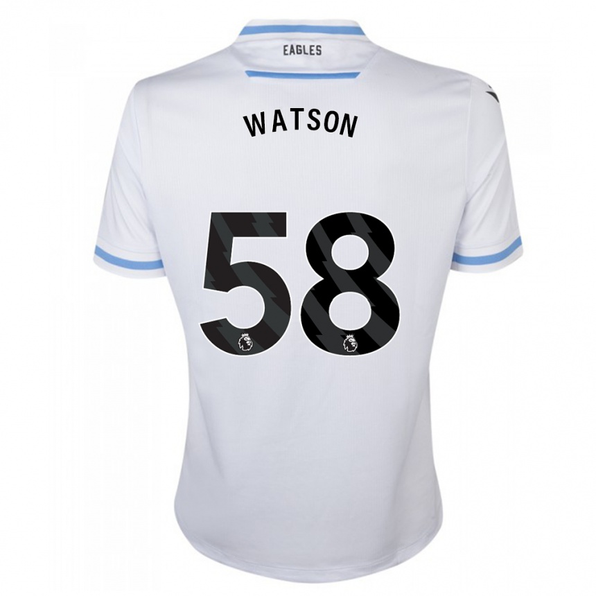 Hombre Fútbol Camiseta Noah Watson #58 Blanco 2ª Equipación 2023/24 Perú