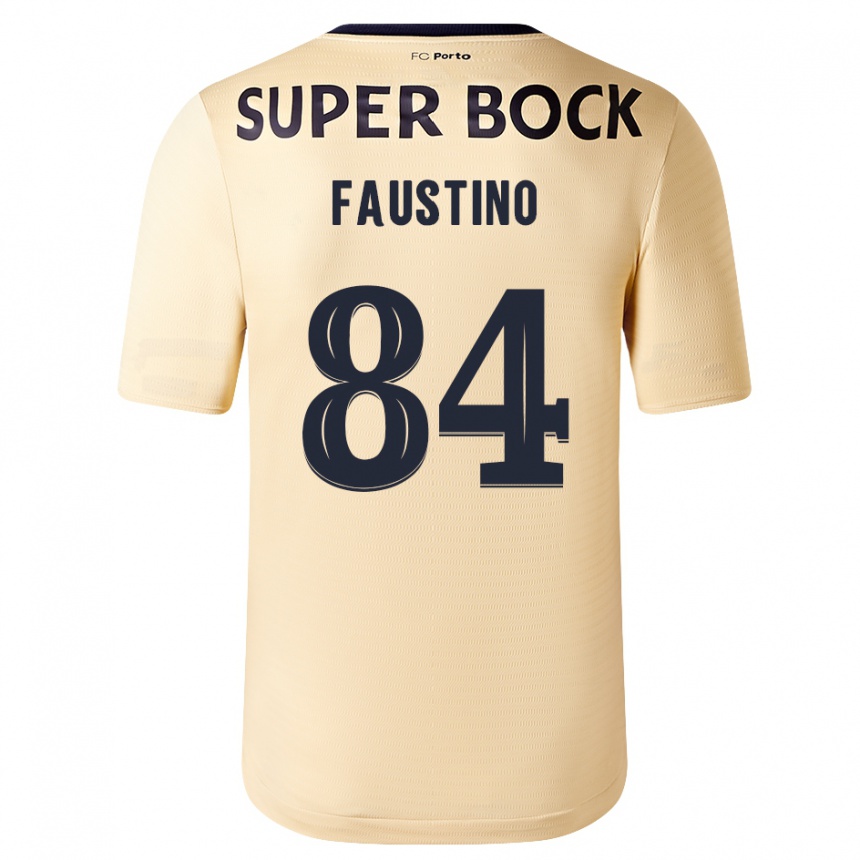 Hombre Fútbol Camiseta Levi Faustino #84 Beige-Dorado 2ª Equipación 2023/24 Perú