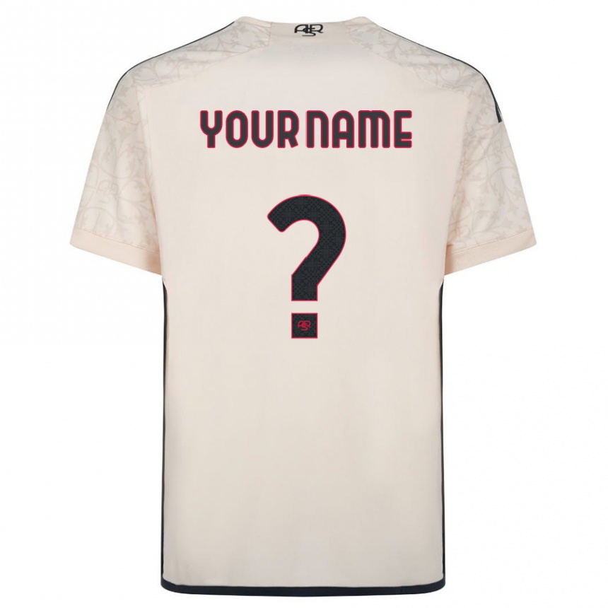 Hombre Fútbol Camiseta Su Nombre #0 Blanquecino 2ª Equipación 2023/24 Perú