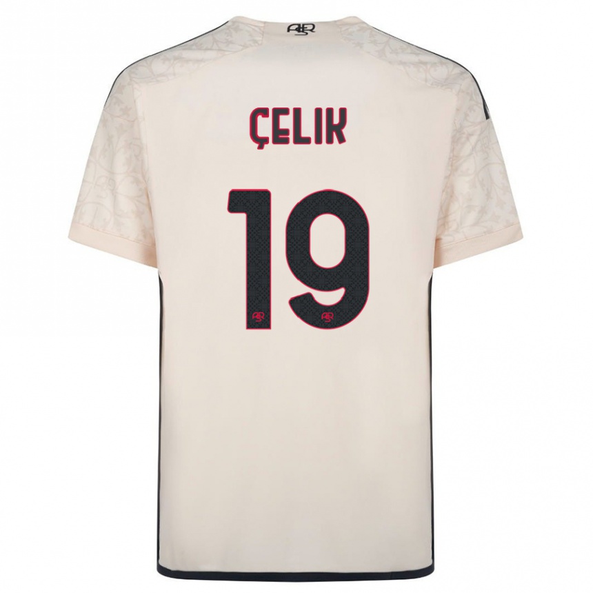 Hombre Fútbol Camiseta Zeki Celik #19 Blanquecino 2ª Equipación 2023/24 Perú