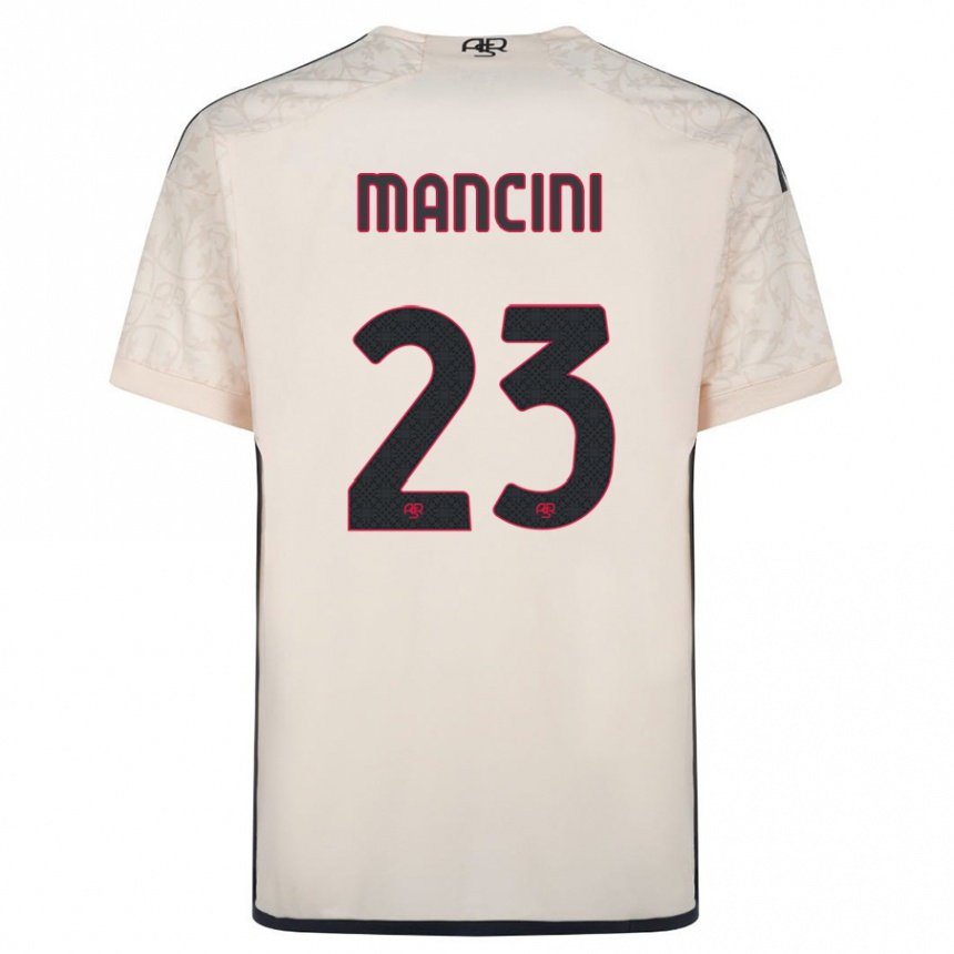 Hombre Fútbol Camiseta Gianluca Mancini #23 Blanquecino 2ª Equipación 2023/24 Perú