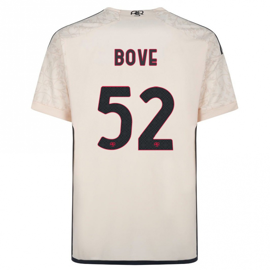 Hombre Fútbol Camiseta Edoardo Bove #52 Blanquecino 2ª Equipación 2023/24 Perú