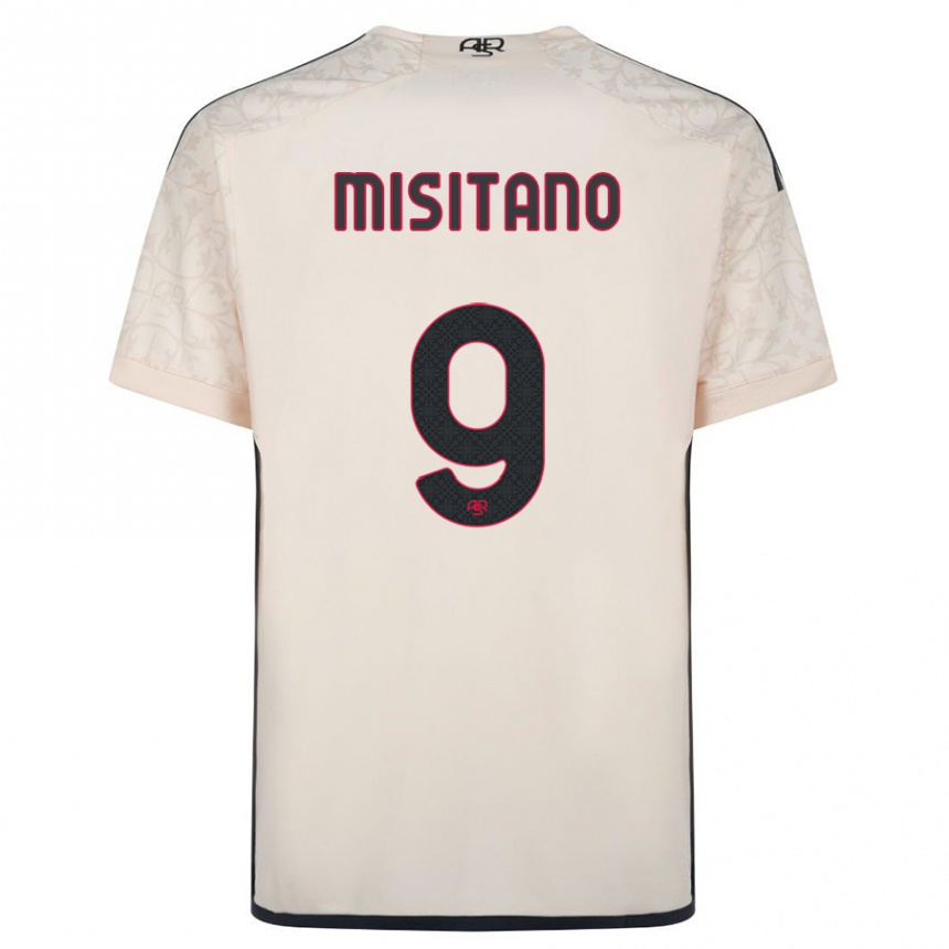 Hombre Fútbol Camiseta Giulio Misitano #9 Blanquecino 2ª Equipación 2023/24 Perú