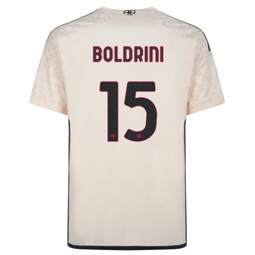 Hombre Fútbol Camiseta Mattia Boldrini #15 Blanquecino 2ª Equipación 2023/24 Perú