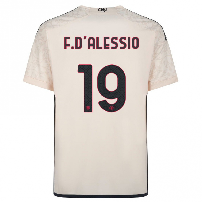 Hombre Fútbol Camiseta Francesco D'alessio #19 Blanquecino 2ª Equipación 2023/24 Perú