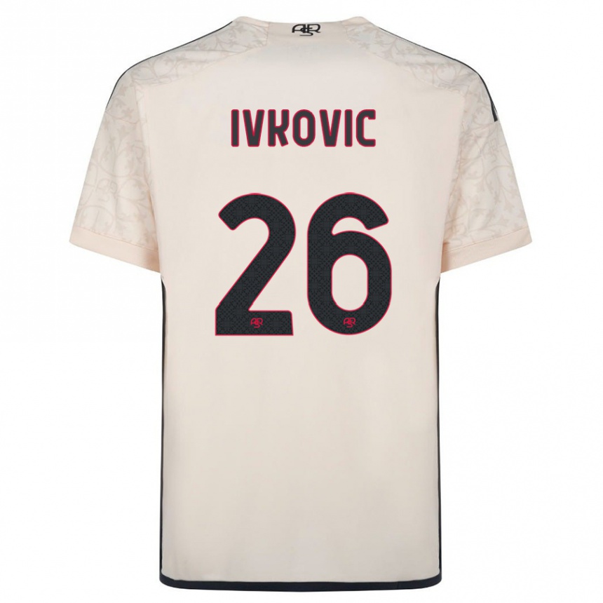 Hombre Fútbol Camiseta Mate Ivkovic #26 Blanquecino 2ª Equipación 2023/24 Perú