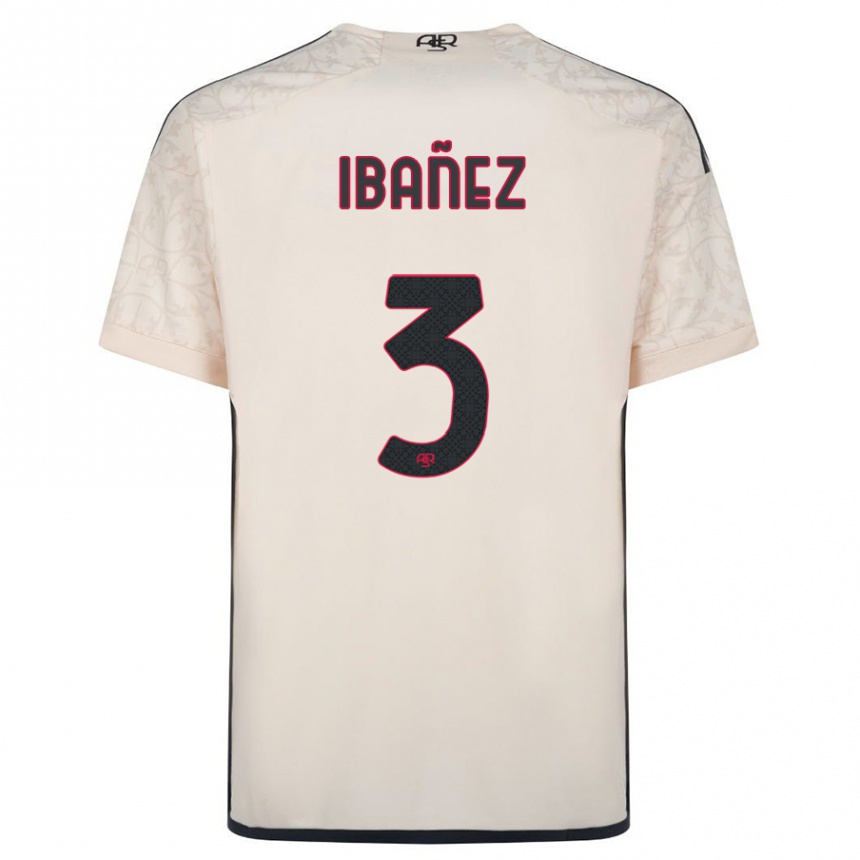 Hombre Fútbol Camiseta Roger Ibanez #3 Blanquecino 2ª Equipación 2023/24 Perú