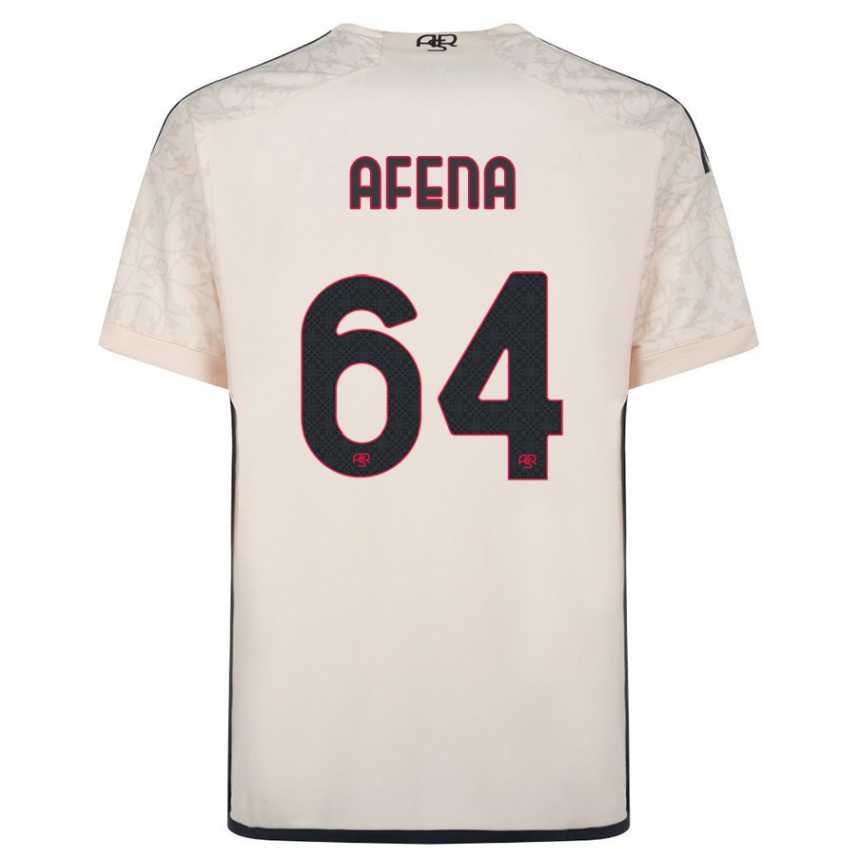 Hombre Fútbol Camiseta Felix Afena-Gyan #64 Blanquecino 2ª Equipación 2023/24 Perú