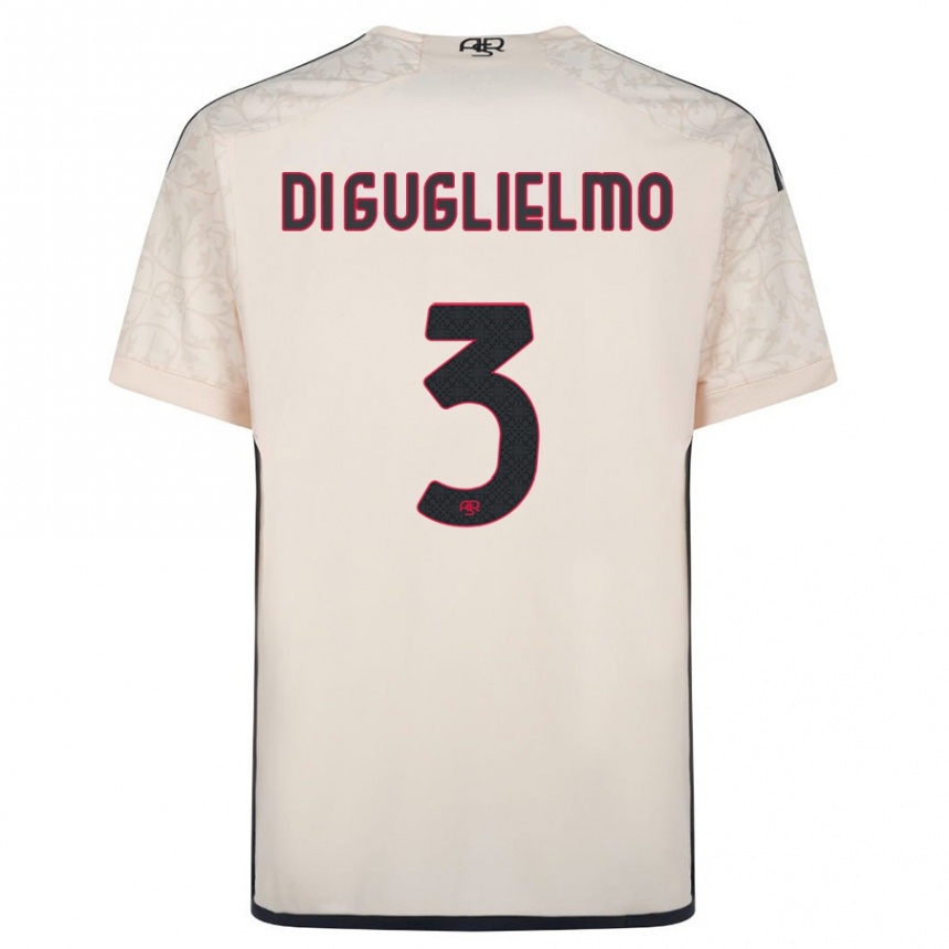 Hombre Fútbol Camiseta Lucia Di Guglielmo #3 Blanquecino 2ª Equipación 2023/24 Perú