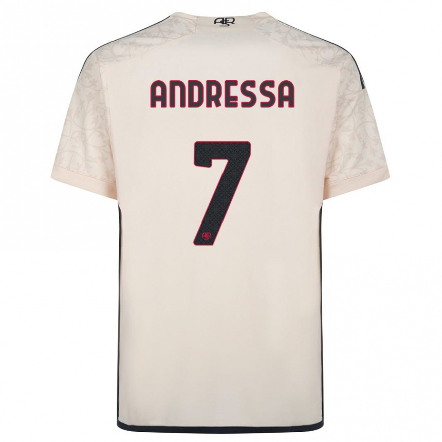 Hombre Fútbol Camiseta Andressa #7 Blanquecino 2ª Equipación 2023/24 Perú