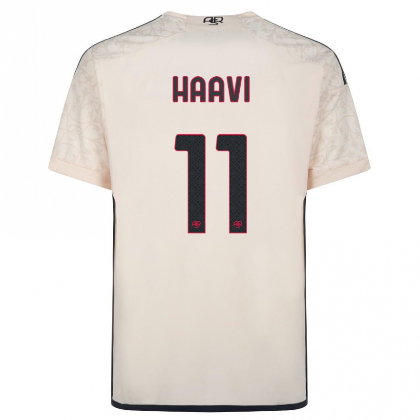 Hombre Fútbol Camiseta Emilie Haavi #11 Blanquecino 2ª Equipación 2023/24 Perú