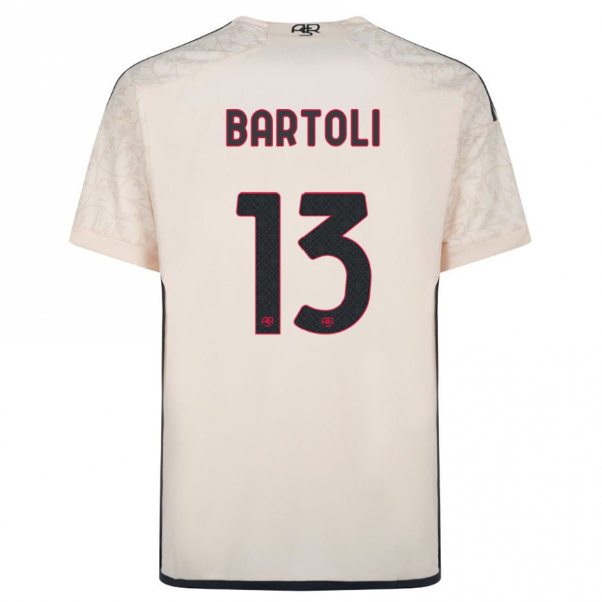 Hombre Fútbol Camiseta Elisa Bartoli #13 Blanquecino 2ª Equipación 2023/24 Perú