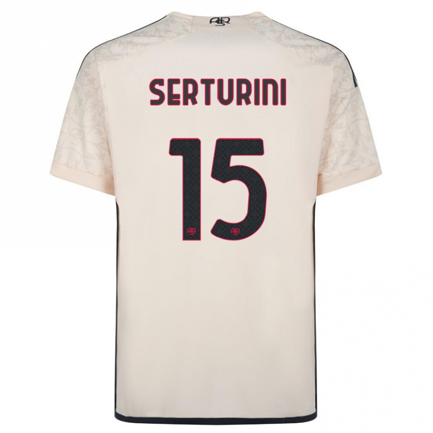 Hombre Fútbol Camiseta Annamaria Serturini #15 Blanquecino 2ª Equipación 2023/24 Perú