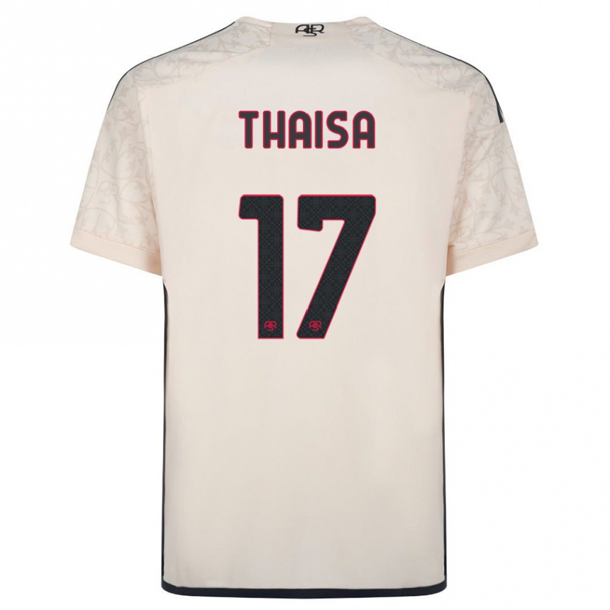 Hombre Fútbol Camiseta Thaisa #17 Blanquecino 2ª Equipación 2023/24 Perú