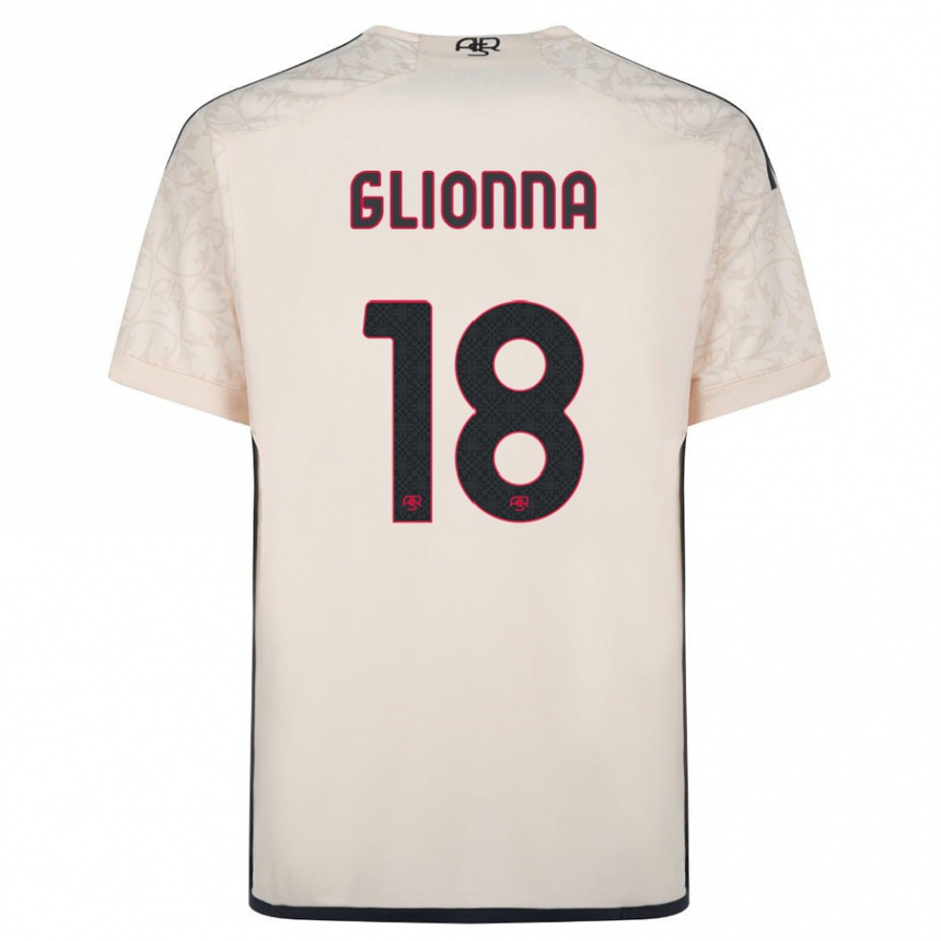 Hombre Fútbol Camiseta Benedetta Glionna #18 Blanquecino 2ª Equipación 2023/24 Perú