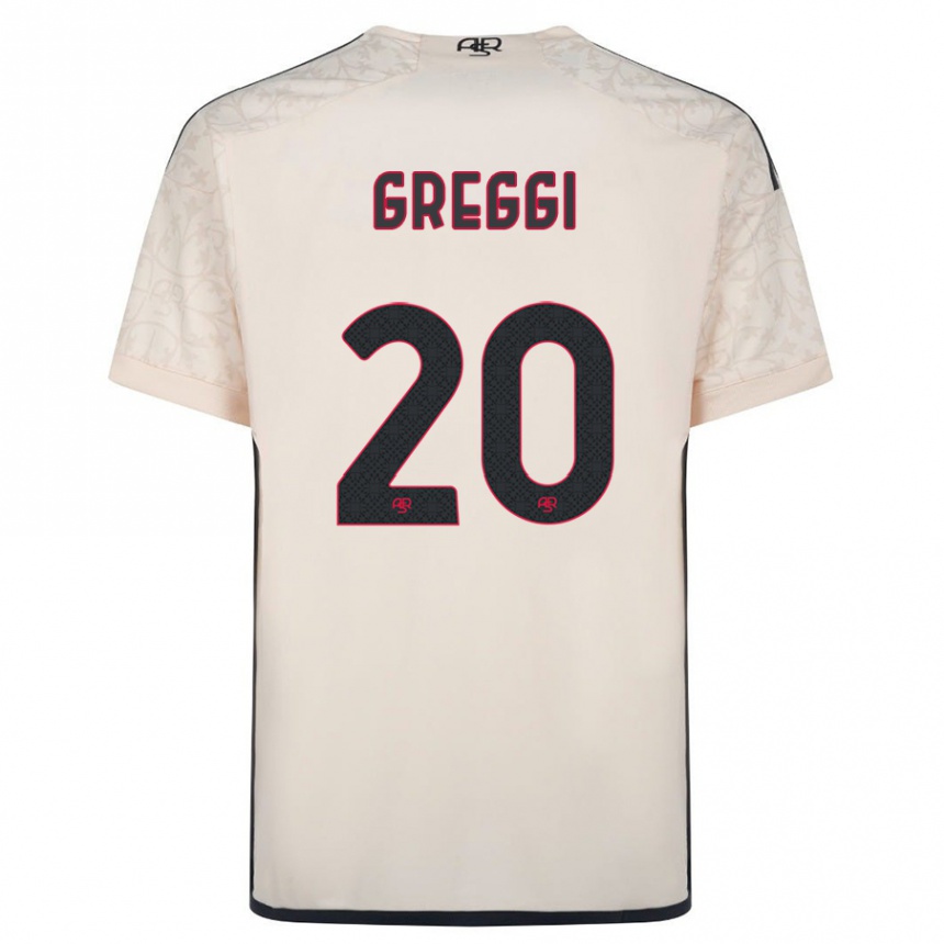 Hombre Fútbol Camiseta Giada Greggi #20 Blanquecino 2ª Equipación 2023/24 Perú