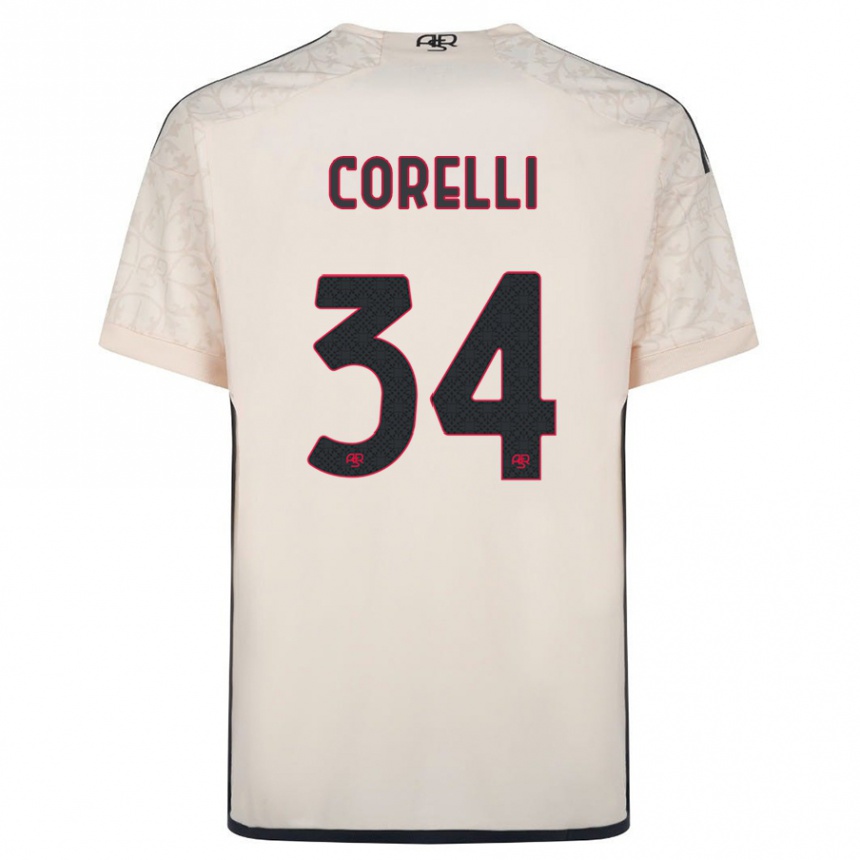 Hombre Fútbol Camiseta Alice Corelli #34 Blanquecino 2ª Equipación 2023/24 Perú