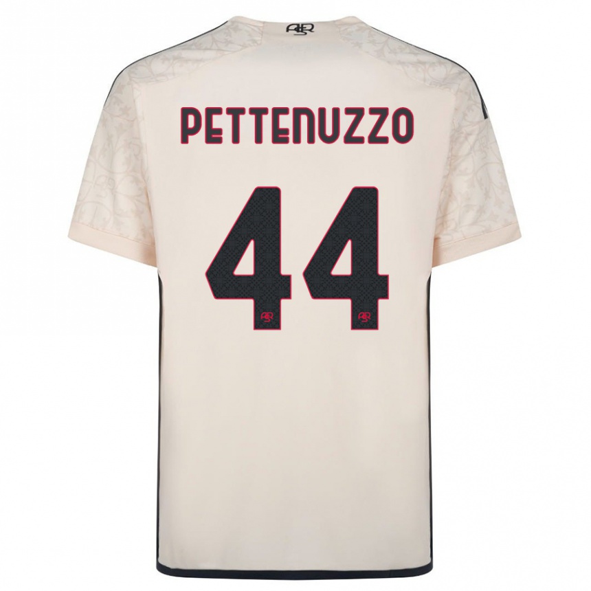 Hombre Fútbol Camiseta Tecla Pettenuzzo #44 Blanquecino 2ª Equipación 2023/24 Perú