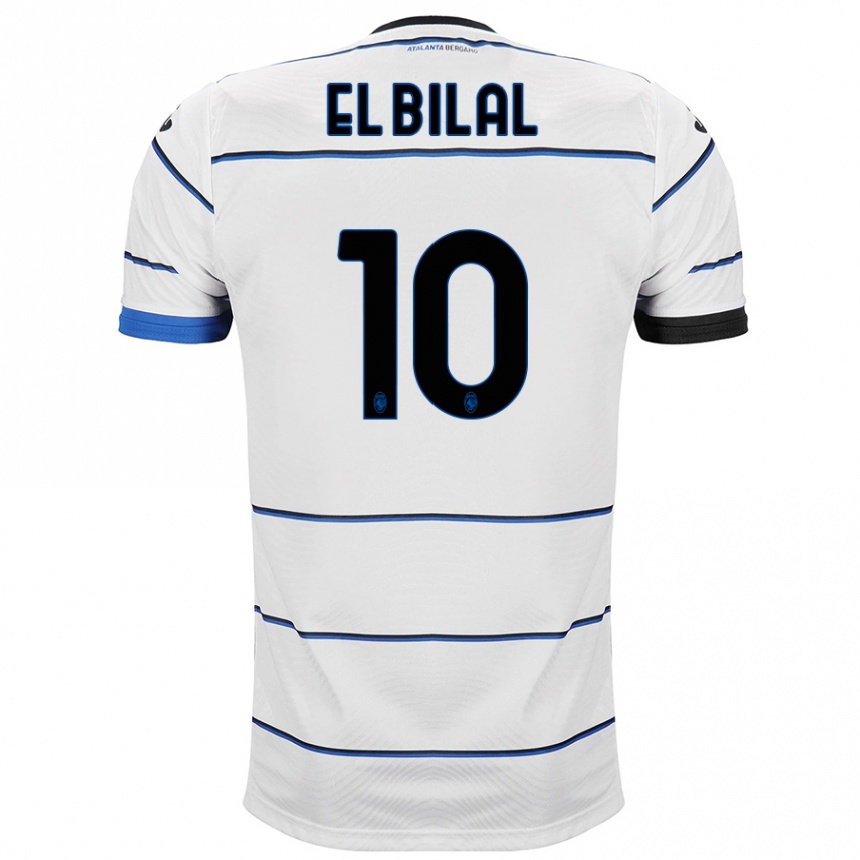 Hombre Fútbol Camiseta El Bilal Touré #10 Blanco 2ª Equipación 2023/24 Perú