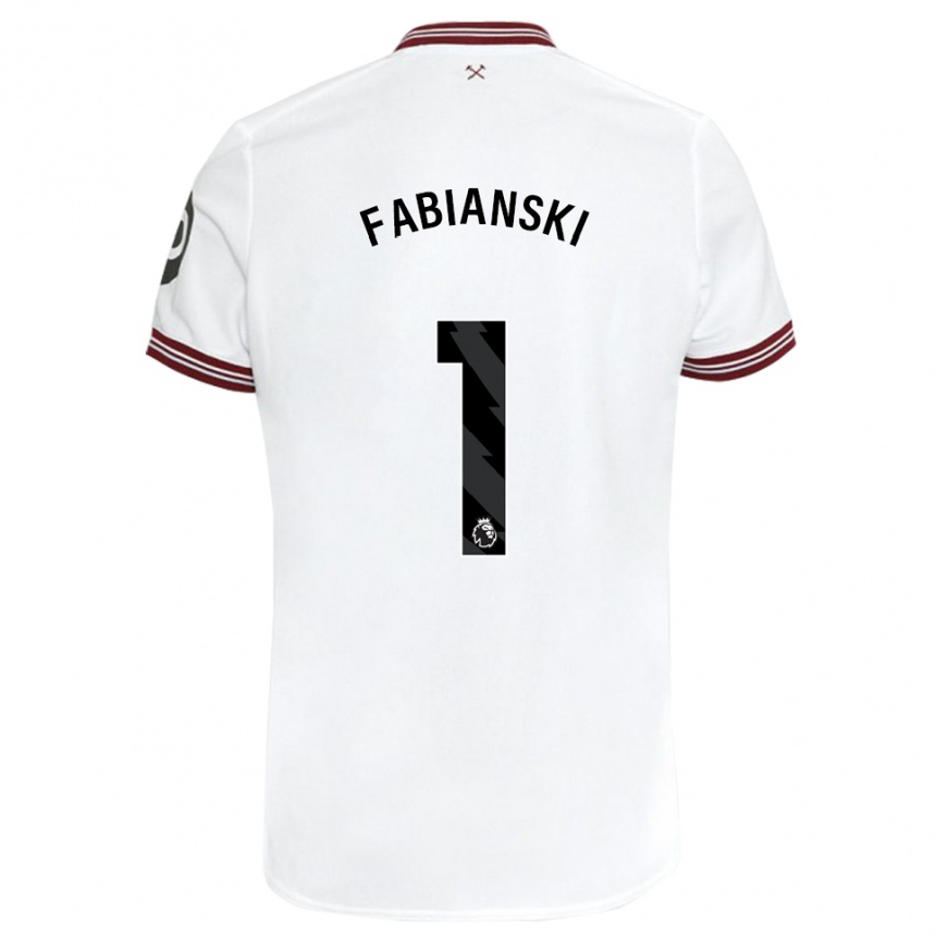 Mujer Fútbol Camiseta Lukasz Fabianski #1 Blanco 2ª Equipación 2023/24 Perú