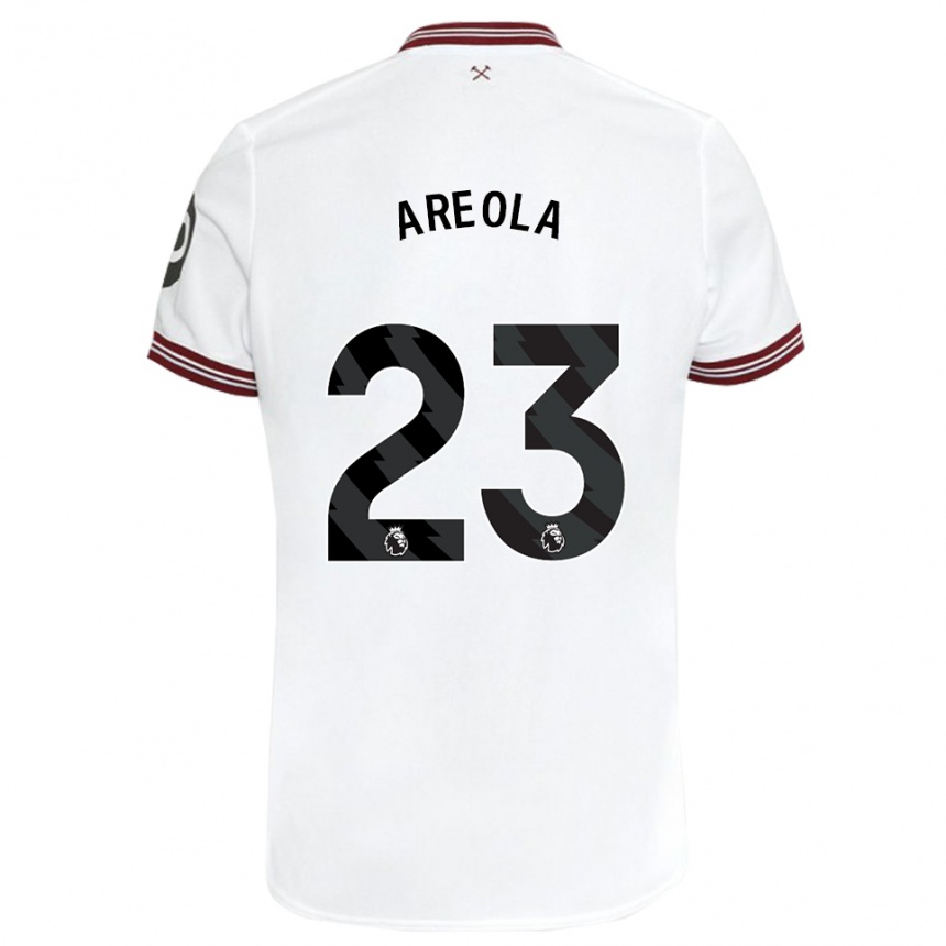 Mujer Fútbol Camiseta Alphonse Areola #23 Blanco 2ª Equipación 2023/24 Perú