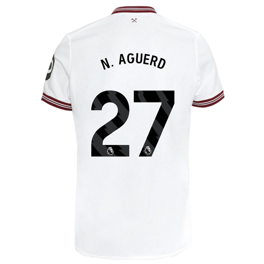 Mujer Fútbol Camiseta Nayef Aguerd #27 Blanco 2ª Equipación 2023/24 Perú