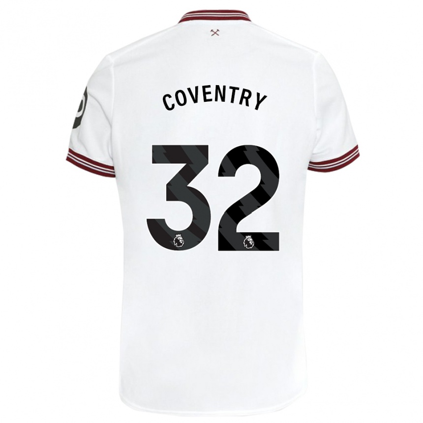 Mujer Fútbol Camiseta Conor Coventry #32 Blanco 2ª Equipación 2023/24 Perú