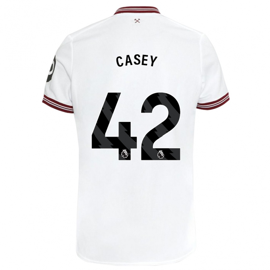 Mujer Fútbol Camiseta Kaelan Casey #42 Blanco 2ª Equipación 2023/24 Perú