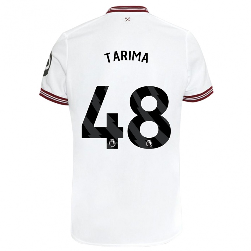 Mujer Fútbol Camiseta Sean Tarima #48 Blanco 2ª Equipación 2023/24 Perú